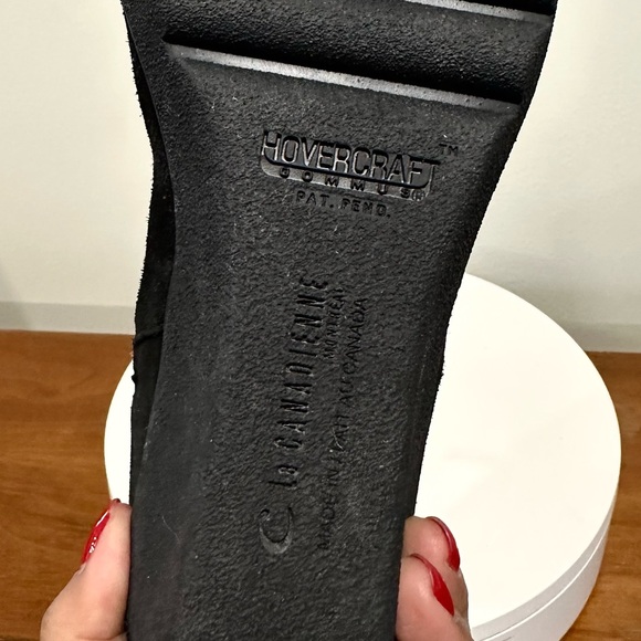 🌹LA CANADIENNE🌹 Begonia Black Suede Bootie Size: 11 - Picture 10 of 12